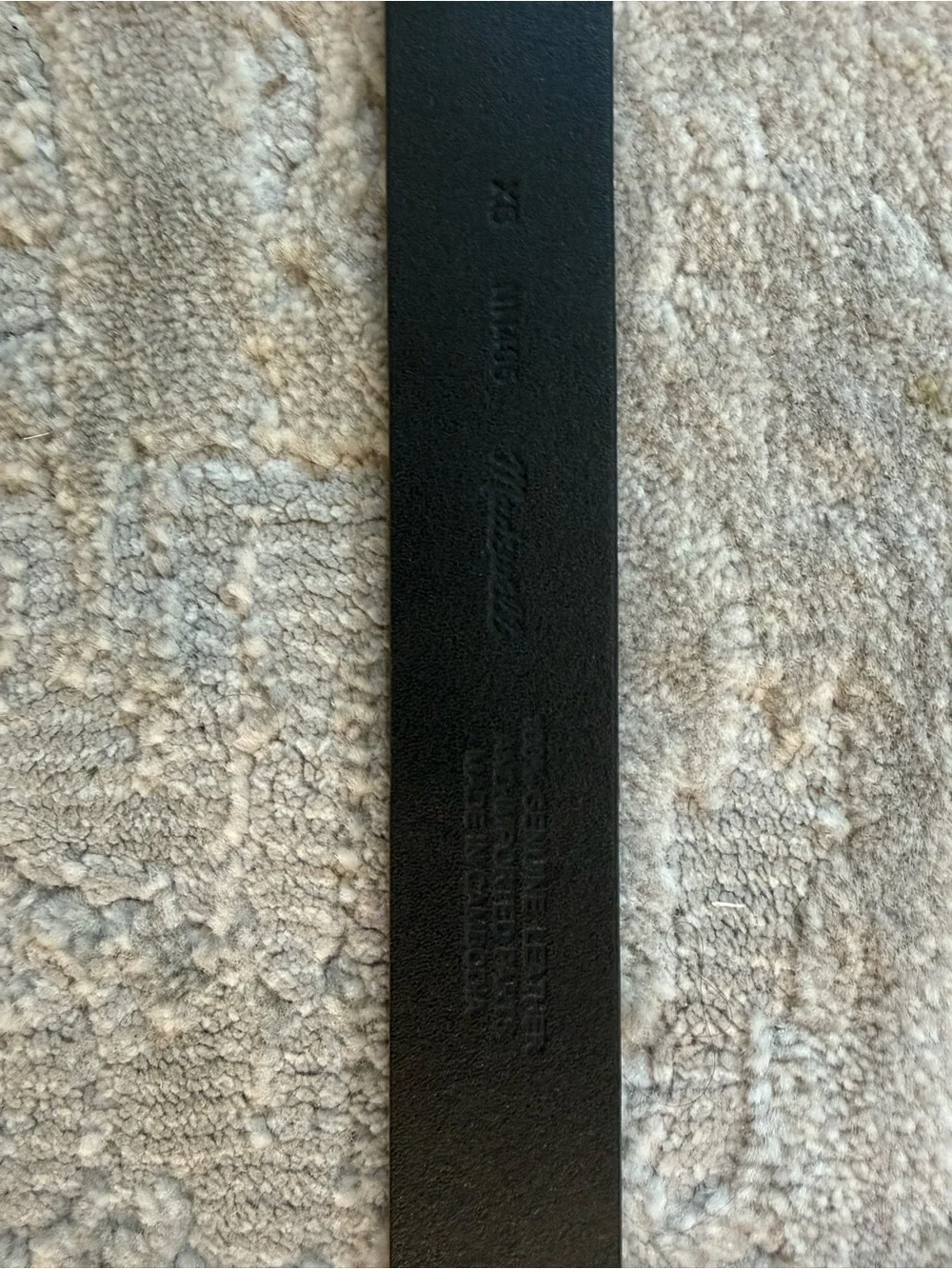 Madewell Essential Leather Belt - Black with Gold